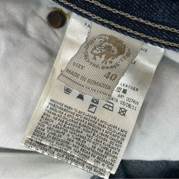 Diesel Larkee Denim Jeans Men’s 40W 32L Regular Straight Button Fly - Picture 12 of 15